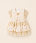 Cream Flower Frock