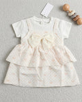 Orange Dot Cotton Frock